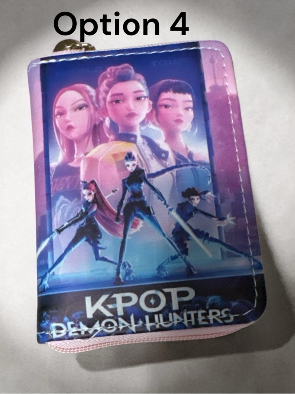 K-Pop Themed Zip Wallet - Pink & Purple - Picture 6 of 8